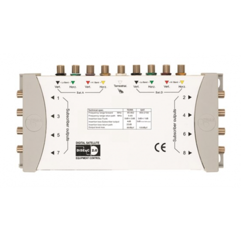 Triax TMS 9/8 C multikapcsoló